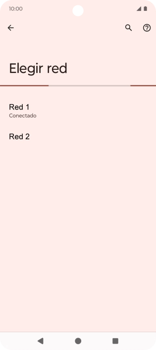 Pulsa la red deseada.