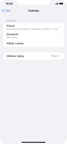 Pulsa el nombre de la cuenta de correo electrónico que acabas de crear.