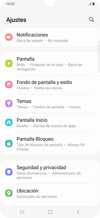 Pulsa Pantalla Bloqueo.