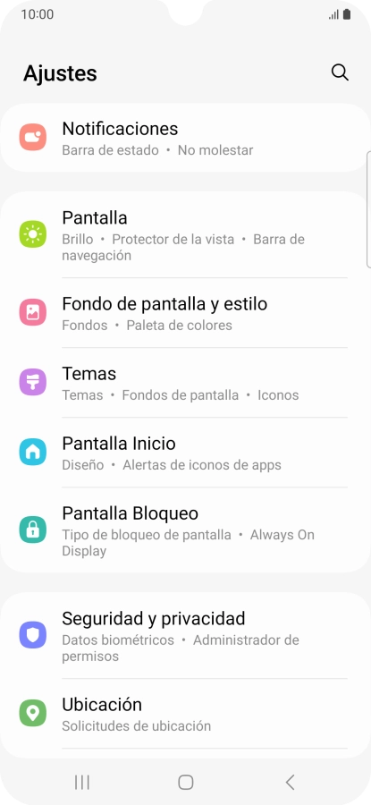 Pulsa Pantalla Bloqueo.