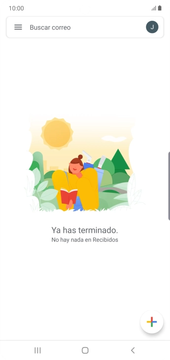 Pulsa el icono de cuenta de correo electrónico.