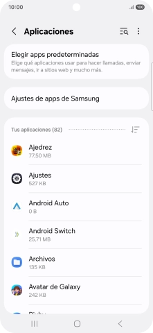 Pulsa la app deseada.