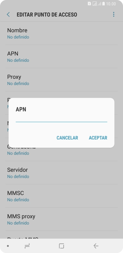 Introduce airtelwap.es y pulsa ACEPTAR.