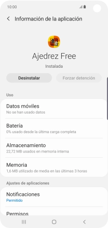 Pulsa Almacenamiento.