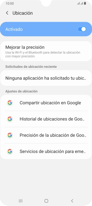 Pulsa Precisión de la ubicación de Goo...
