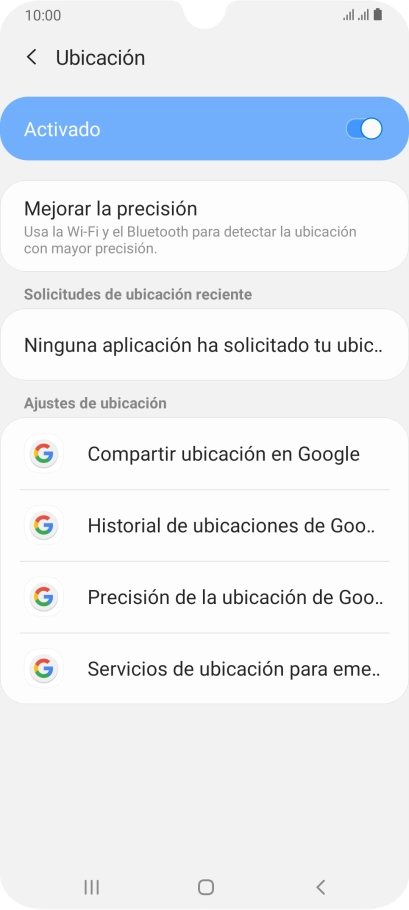Pulsa Precisión de la ubicación de Goo...