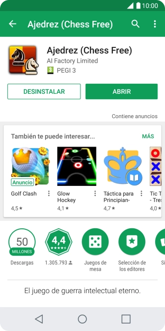Pulsa la tecla de inicio para terminar y regresar a la pantalla de inicio.