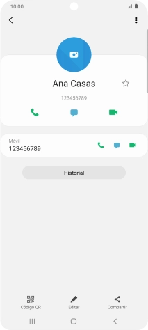 Pulsa la tecla de inicio para terminar y regresar a la pantalla de inicio.