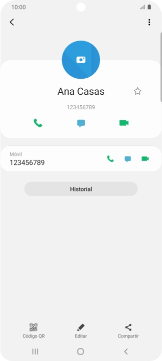 Pulsa la tecla de inicio para terminar y regresar a la pantalla de inicio.