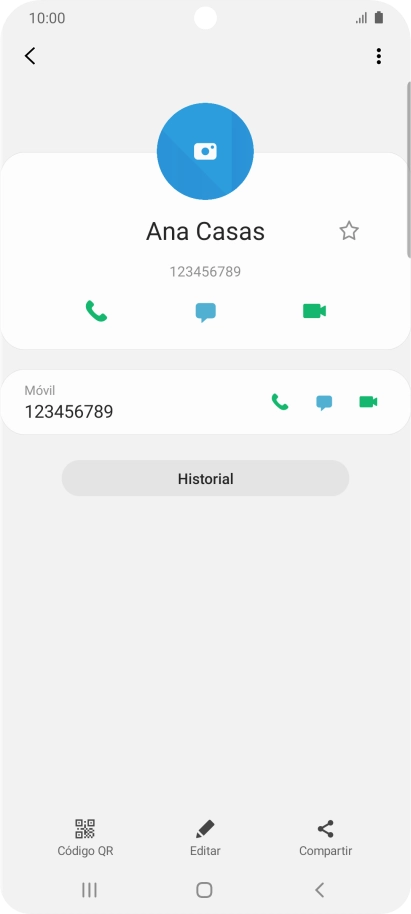 Pulsa la tecla de inicio para terminar y regresar a la pantalla de inicio.