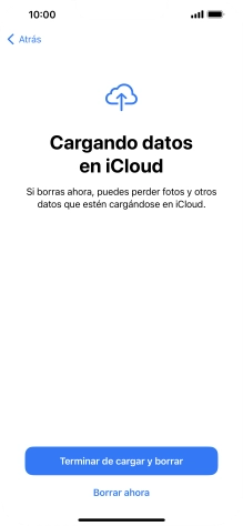 Pulsa Borrar ahora.