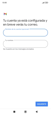 Pulsa Tu nombre e introduce el nombre del remitente.