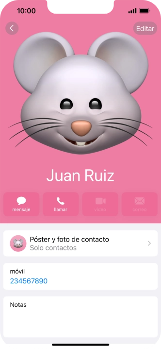 Desliza el dedo hacia arriba desde la parte inferior de la pantalla para terminar y volver a la pantalla de inicio.