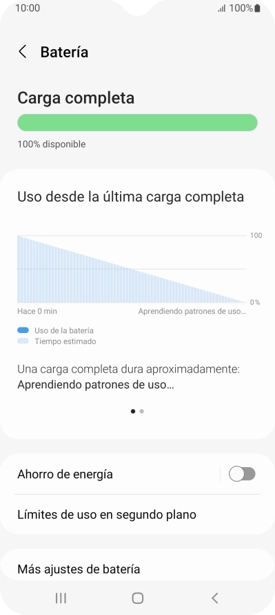 Pulsa Ahorro de energía.