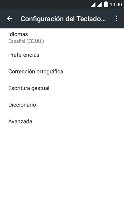 Pulsa Idiomas.