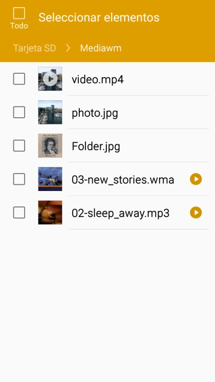 Pulsa el archivo deseado.
