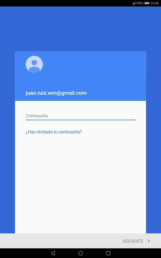 Pulsa Contraseña e introduce la contraseña de tu cuenta de Google.