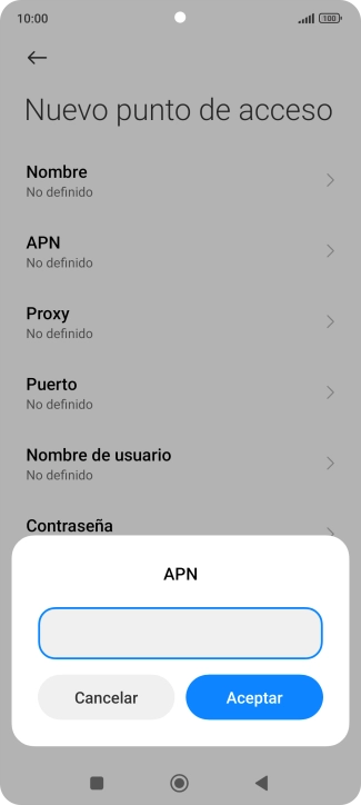 Introduce airtelwap.es y pulsa Aceptar.