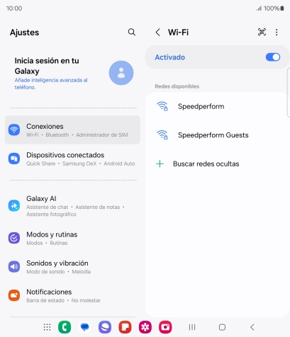 Pulsa el icono de menú.