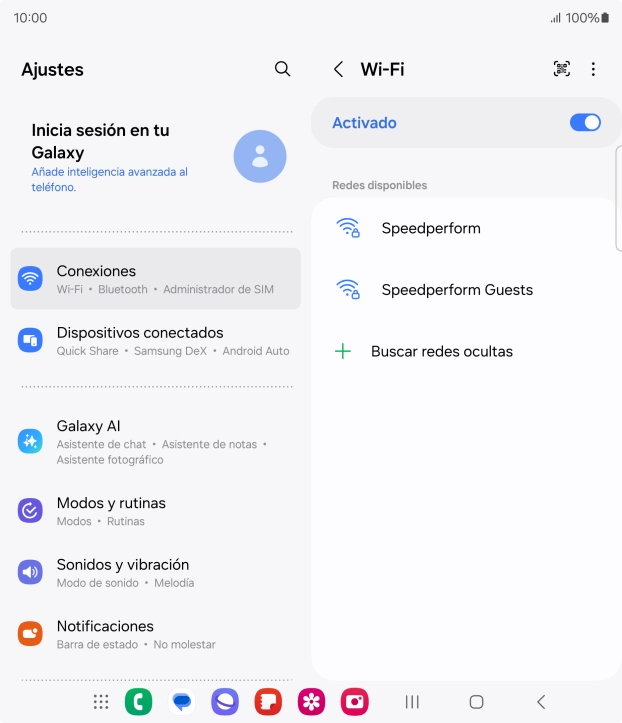 Pulsa el icono de menú.