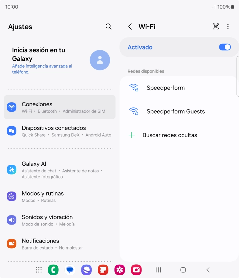 Pulsa el icono de menú.