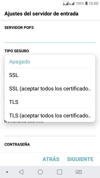 Pulsa Apagado para desactivar la función.