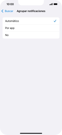 Pulsa el ajuste deseado.