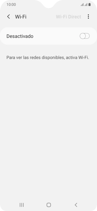 Pulsa el indicador para activar la función.
