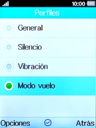 Selecciona otro modo para desactivar el modo de avión.