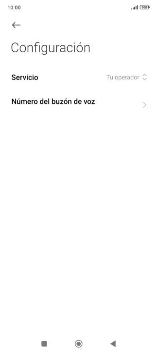 Pulsa Número del buzón de voz.