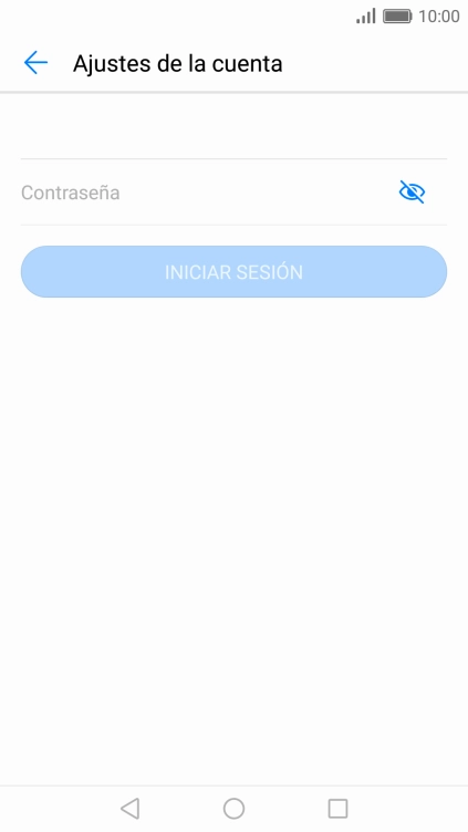 Pulsa Contraseña e introduce la contraseña de tu cuenta de correo electrónico.