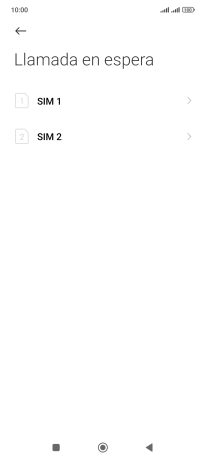 Pulsa la tarjeta SIM deseada.