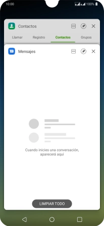 Para cerrar una sola aplicación en ejecución, desliza el dedo hacia la derecha sobre la aplicación deseada.