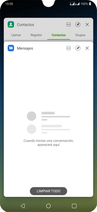 Para cerrar una sola aplicación en ejecución, desliza el dedo hacia la derecha sobre la aplicación deseada.