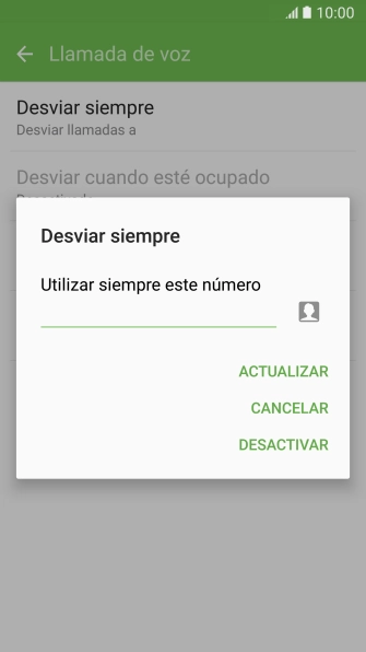 Pulsa DESACTIVAR.