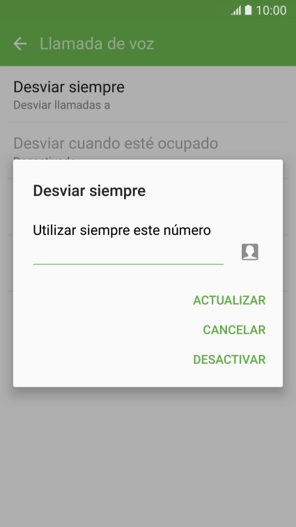 Pulsa DESACTIVAR.