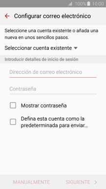 Pulsa Dirección de correo electrónico e introduce tu dirección de correo electrónico.