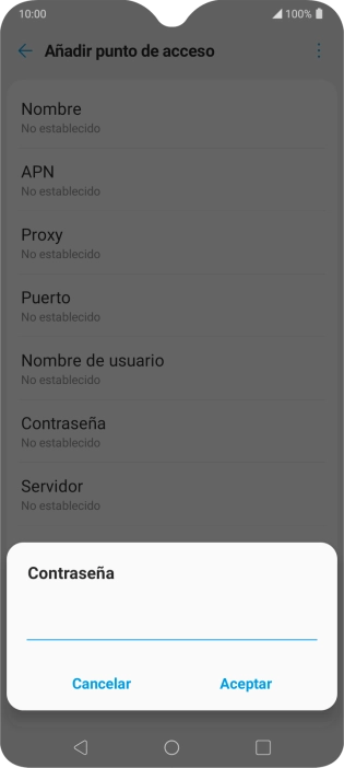 Introduce wap125 y pulsa Aceptar.