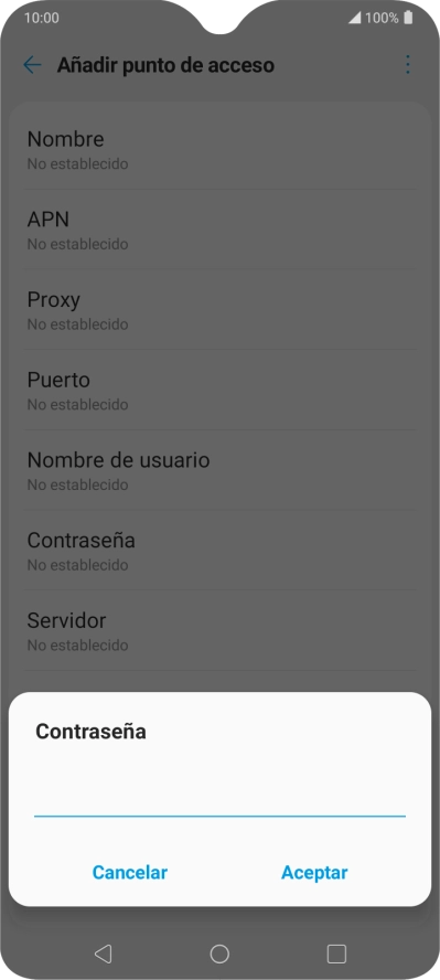 Introduce wap125 y pulsa Aceptar.