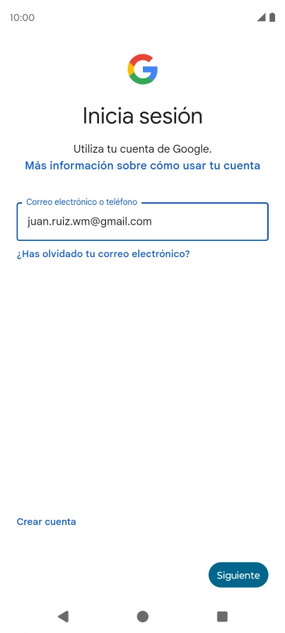 Pulsa Siguiente.