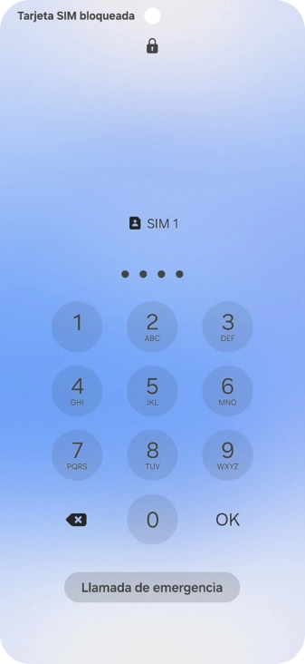 Si lo solicita el teléfono, introduce el código PIN y pulsa OK.