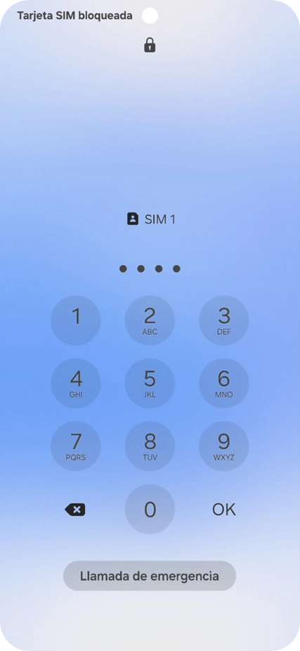 Si lo solicita el teléfono, introduce el código PIN y pulsa OK.