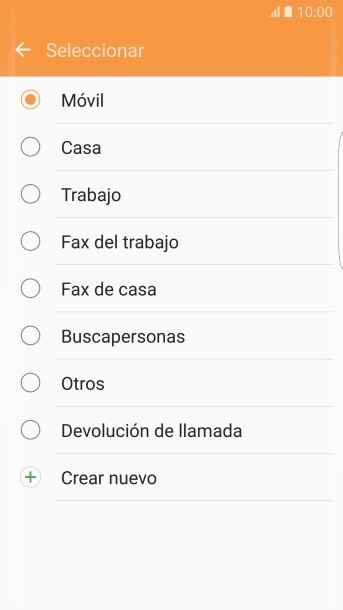 Pulsa el tipo de número deseado.