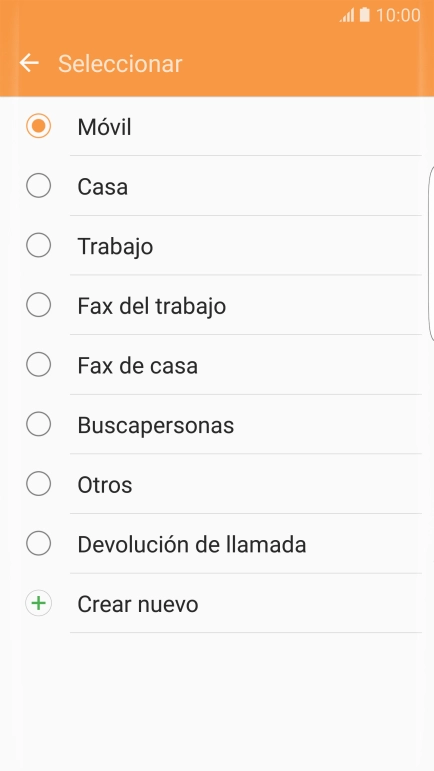 Pulsa el tipo de número deseado.