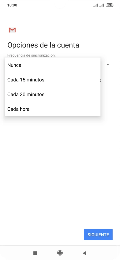 Pulsa el ajuste deseado.