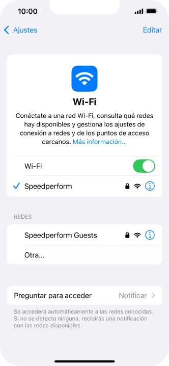 Desliza el dedo hacia arriba desde la parte inferior de la pantalla para terminar y volver a la pantalla de inicio.