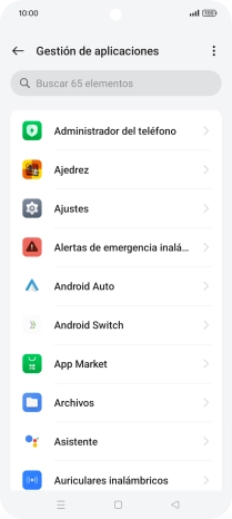 Pulsa la app deseada.