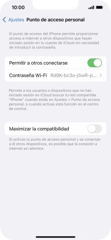 Desliza el dedo hacia arriba desde la parte inferior de la pantalla para terminar y volver a la pantalla de inicio.