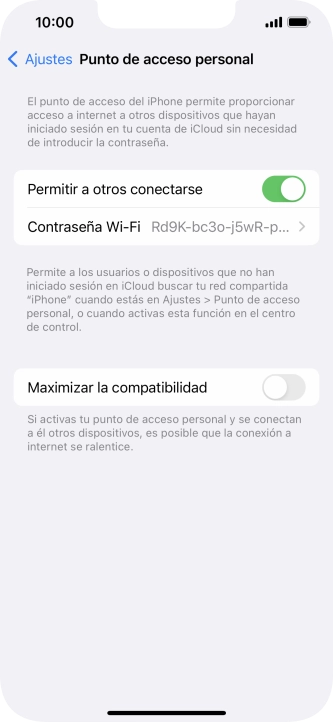 Desliza el dedo hacia arriba desde la parte inferior de la pantalla para terminar y volver a la pantalla de inicio.