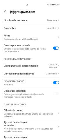 Pulsa Nombre de la cuenta.